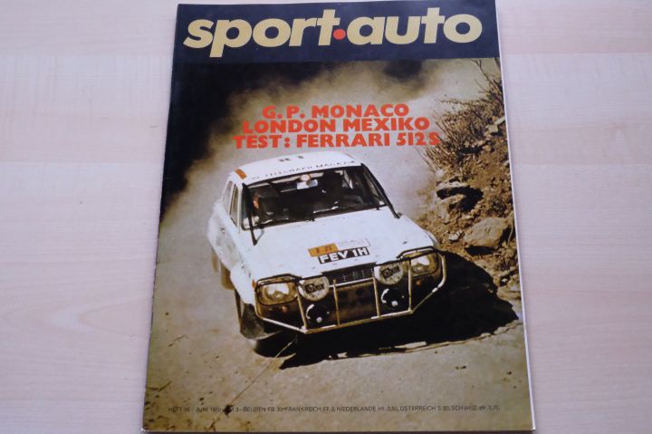 Deckblatt Sport Auto (16/1970)